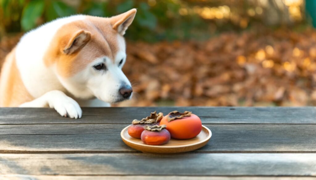 犬は柿を食べていい？与える際の注意点