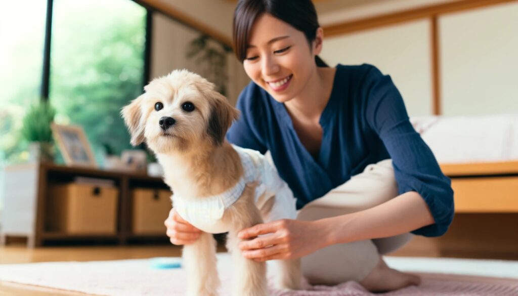 犬がオムツを噛みちぎる対策