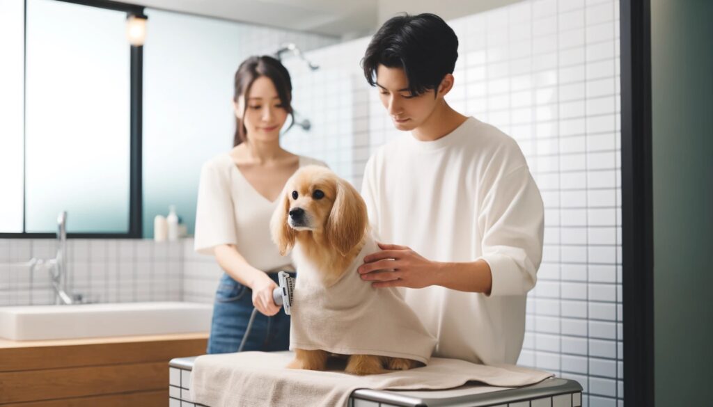 犬にシャンプーを使う？：お湯だけでは不十分？